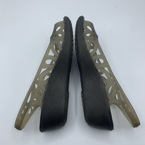 Crocs Adrina III Mini Wedge Sandals Women’s 9 Espresso Brown Slip On Shoes - Picture 4 of 8